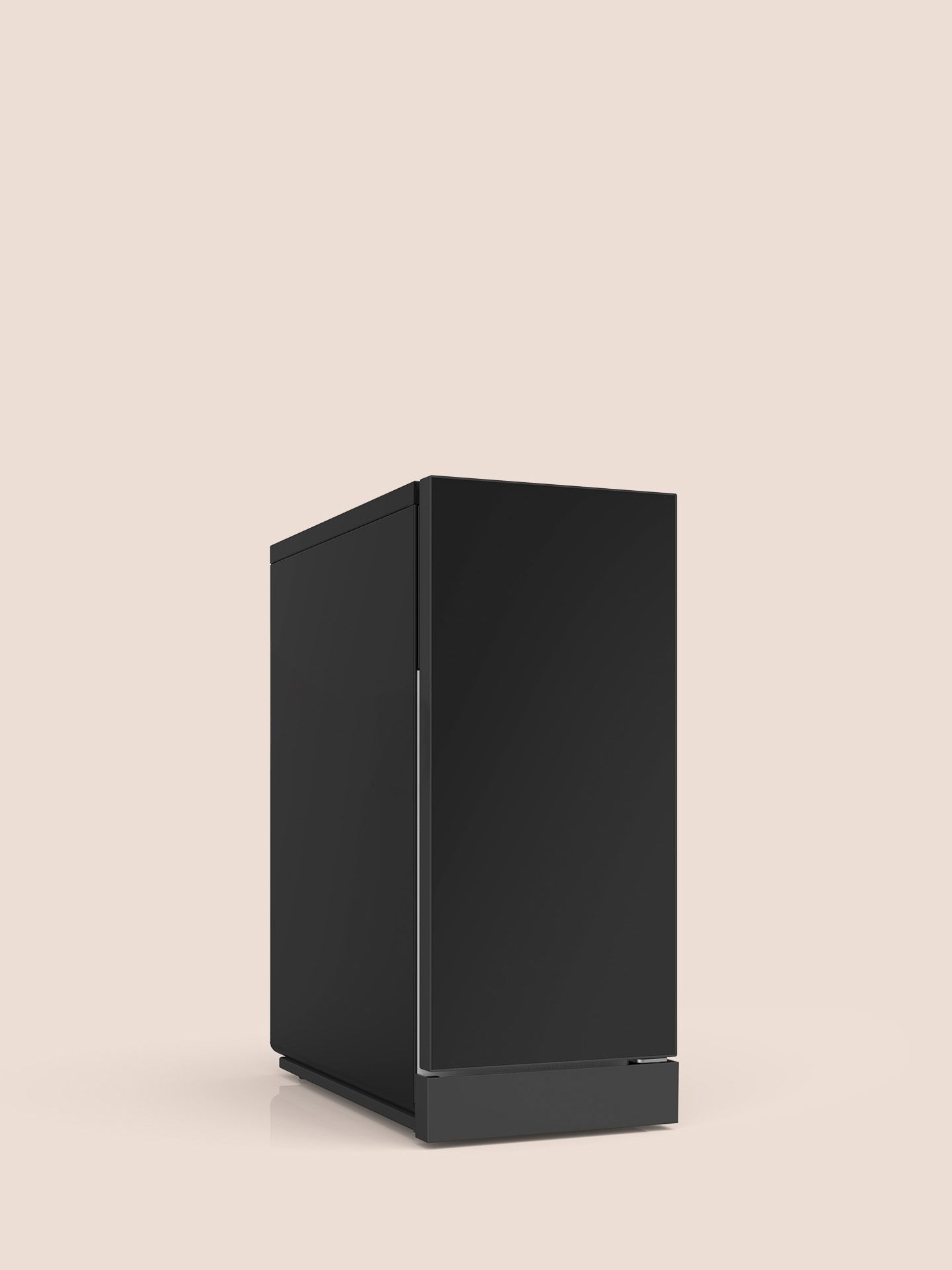 Zwei Schaerer Beistellkühleinheiten in elegantem Schwarz und Edelstahlfront, jeweils mit 1 x 10 Litern Fassungsvermögen.